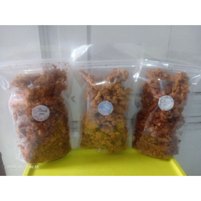 Jual Kripik Kulit Ayam Crispy Di Goreng Minyak Kemasan Ya Shopee Indonesia