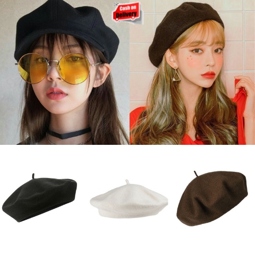 Topi Baret Korea Remaja Dewasa / Baret Cap / Topi Seniman / Topi Pelukis Kpop Style