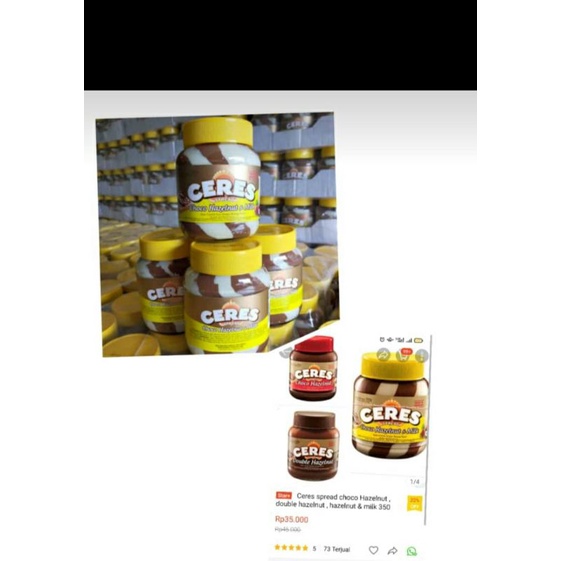 

Selai Ceres hanya 1 rasa Choco Hazelnut milk