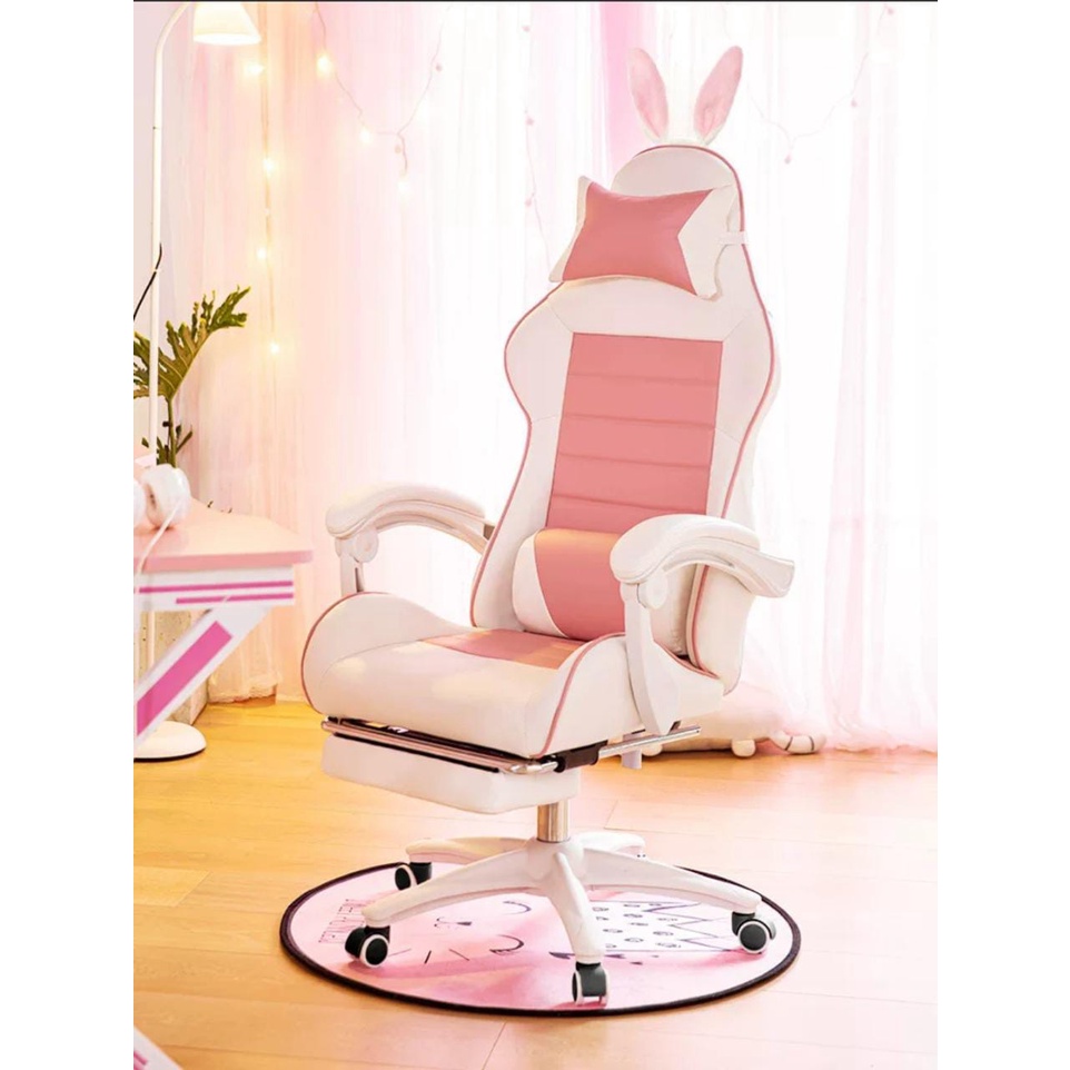 Bangku Gaming Kursi Gaming Kelinci Game Chair Kursi Kerja Hidrolik Kursi Gamers Kursi Live