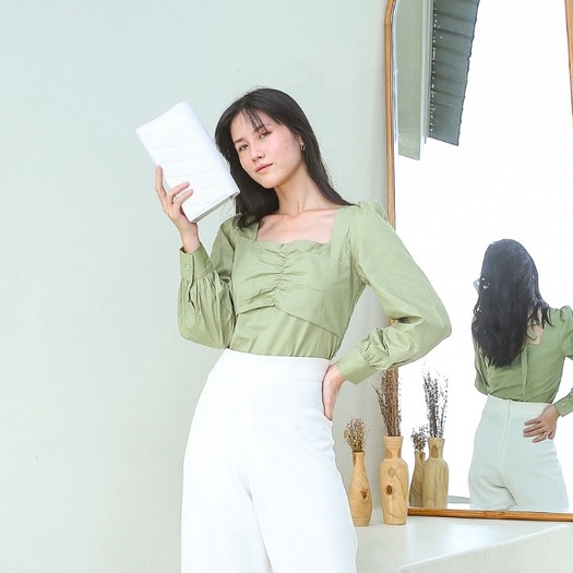 VELOVE - V876 Sora Tied Top - 3 COLORS &amp; 2 SIZE