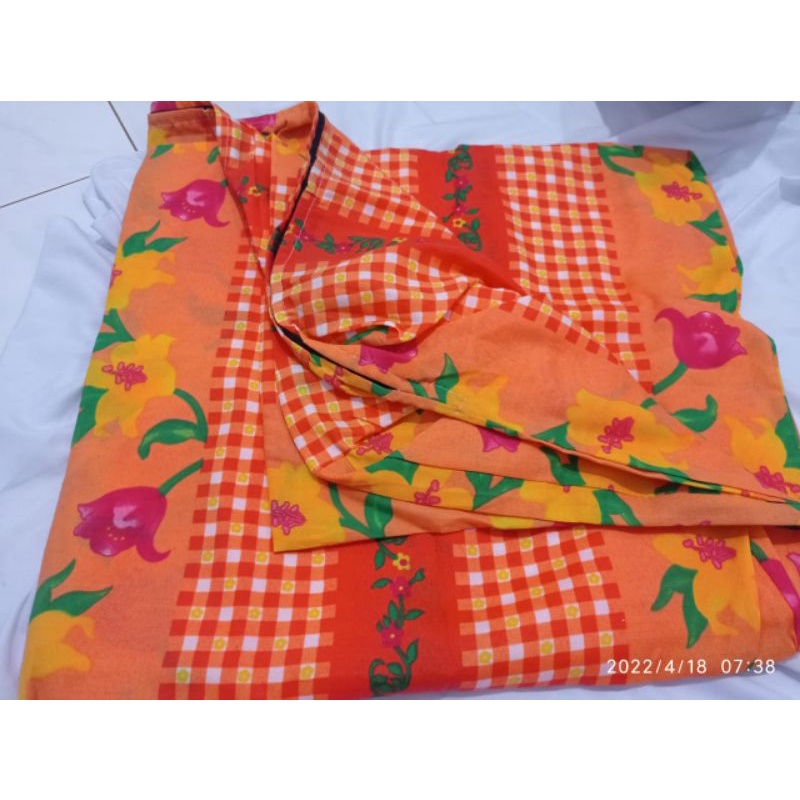 sarung kasur busa resleting single bed size 100x200x20 cm