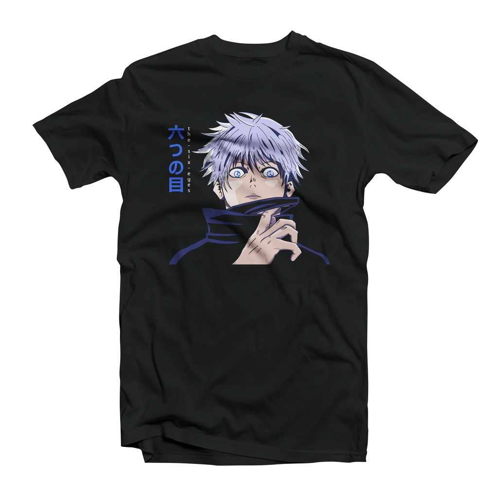 FC - KAOS OVERSIZE GOJO SATORU || KAOS SABLON KEREN T- SHIRT