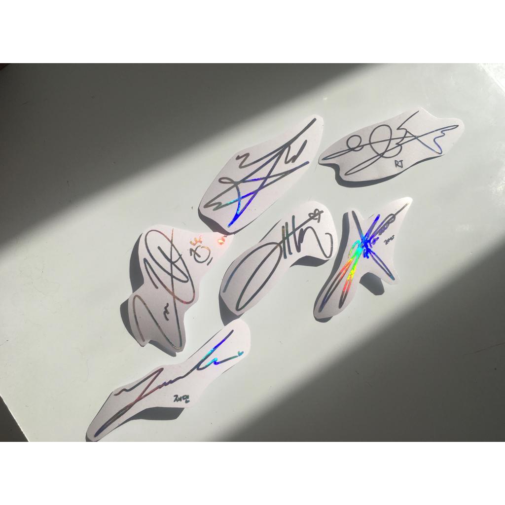 N C T SIGNATURE STICKER HOLOGRAM