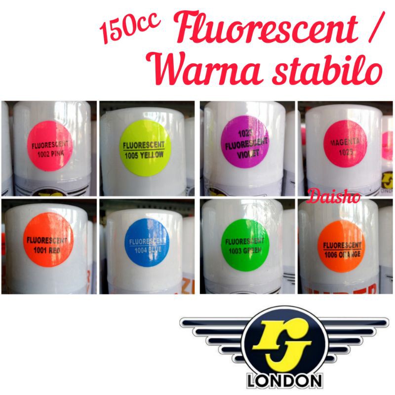 pilox pilok 150cc semua warna stabilo fluoresent rj london zuper spray cat semprot spray red merah p