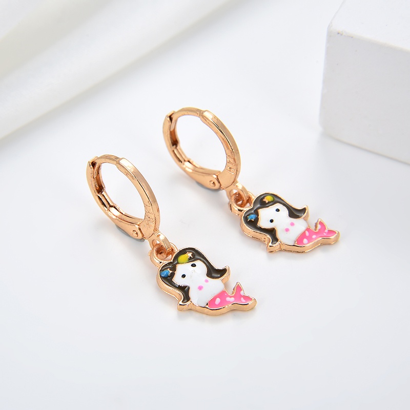 Anting Titanium Anak Emas Asli Muda Wanita Korea Anti Karat Karat Panjang Selamanya Korea Dewasa Bunga Style Korean Style Tusuk 01