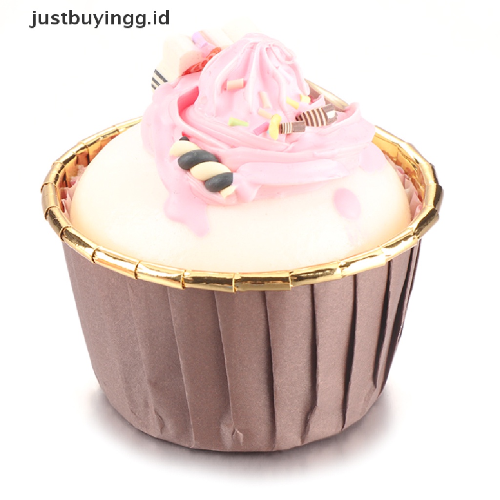 (Justbuyingg.Id) 50pcs / Pak Kertas Pembungkus Cupcake Untuk Perlengkapan Dapur