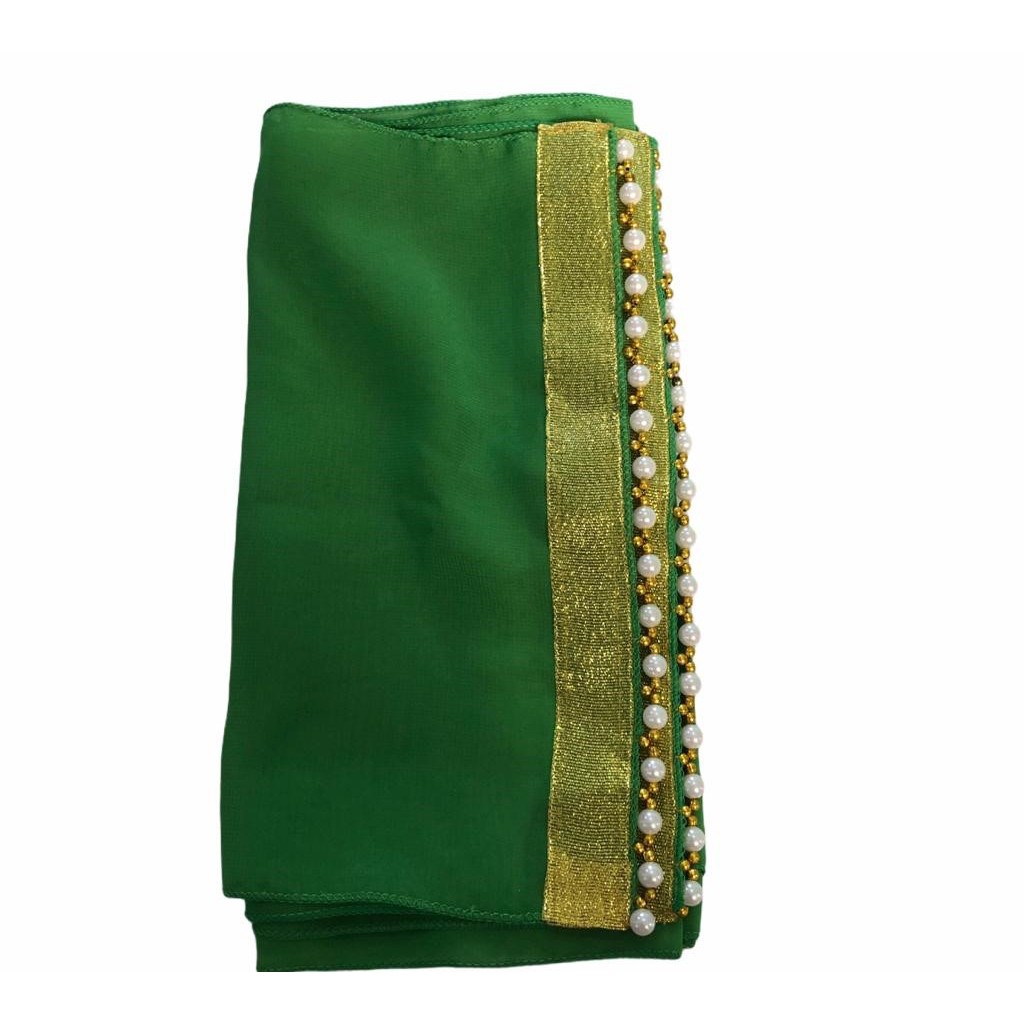 SELENDANG JODHA || SELENDANG MUTIARA ANEKA WARNA CANTIK !!!!-HIJAU