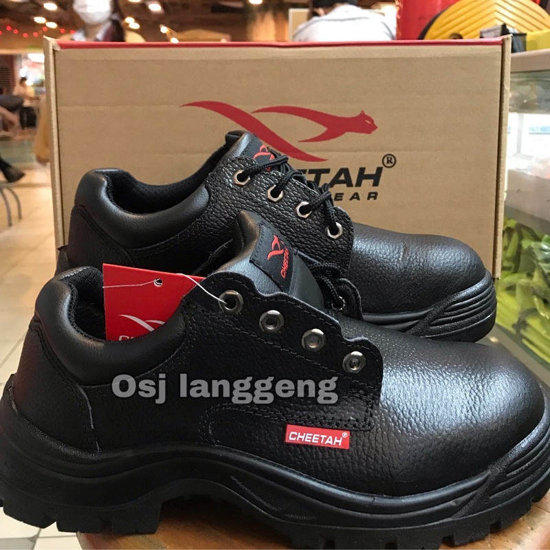 Sepatu Safety Cheetah 3002 H Hitam / Safety Shoes Cheetah 3002 H Black Original