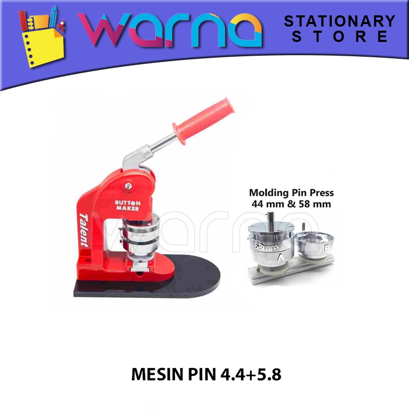 

MESIN PRESS DUA MOULDING PIN 4.4+5.8 MERAH