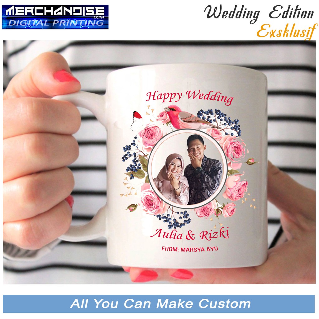 Jual KADO PERNIKAHAN / MUG PERNIKAHAN / WEDDING / SOUVENIR / PERNIKAHAN