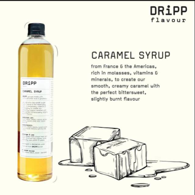 

DRiPP Caramel Syrup - Perasa Minuman Berbentuk Sirup Caramel Untuk HORECA