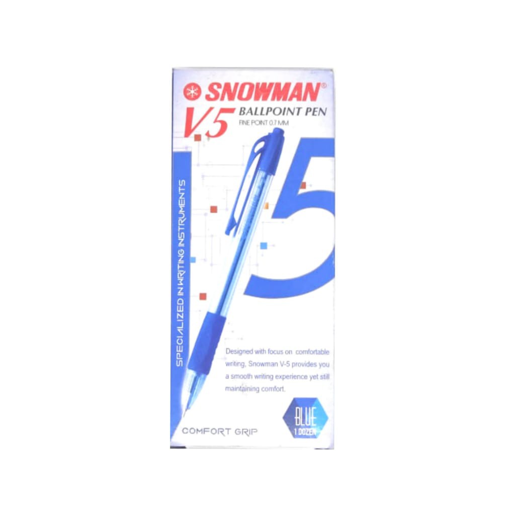 

Pen Snowman V5 Biru - Isi 12