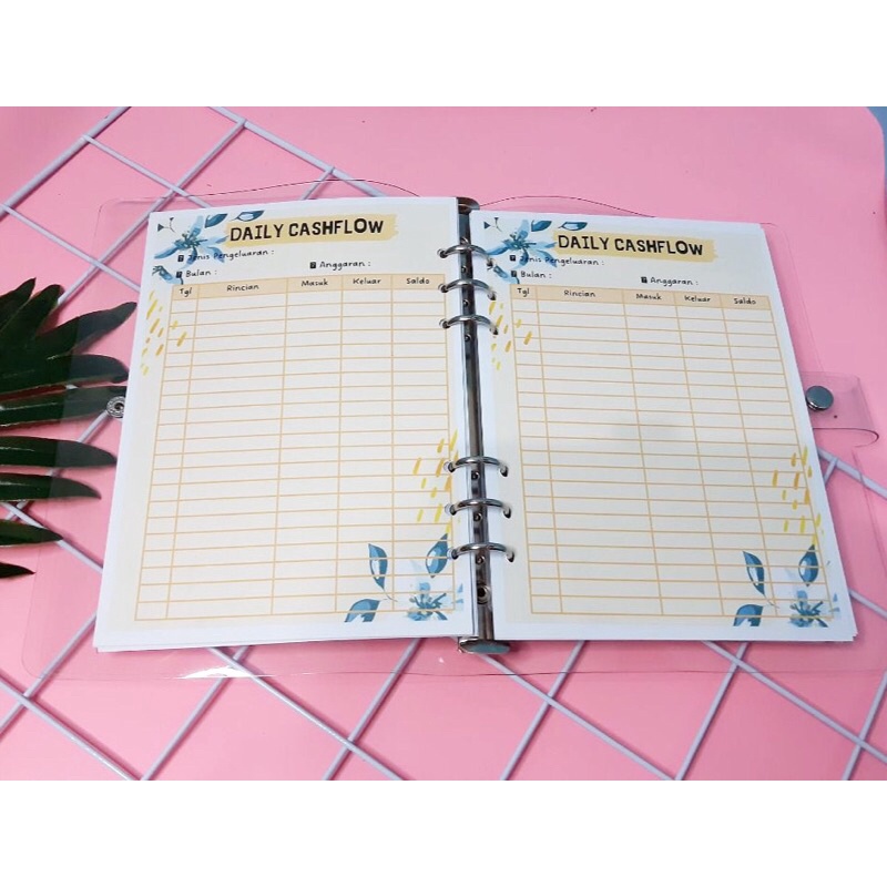 

Terlaris ✨ - 1 Paket Binder A5 Ring 6 Ring 20 Budgeting Keuangan Kertas Isi Binder Loose Leaf Daily Financial Planner Cashflow Agenda Buku Catatan Jurnal Journaling Notebook Notepad Target Tantangan Menabung Weekly Planner3.1.23