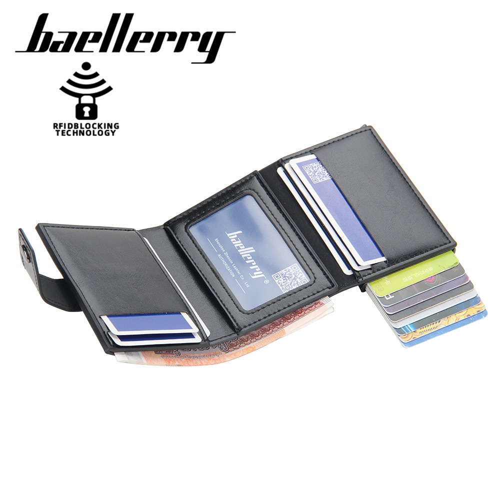 BAELLERRY K9146 Dompet Kartu Pria Bahan Kulit PU Leather Premium WATCHKITE WKOS