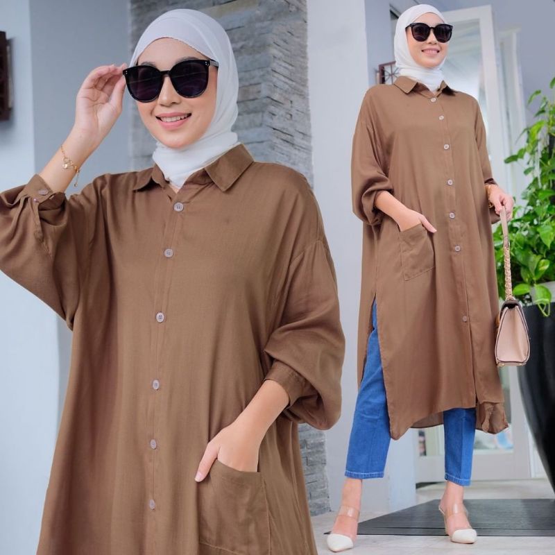 Diyana tunik atasan long tunik fashion wanita remaja