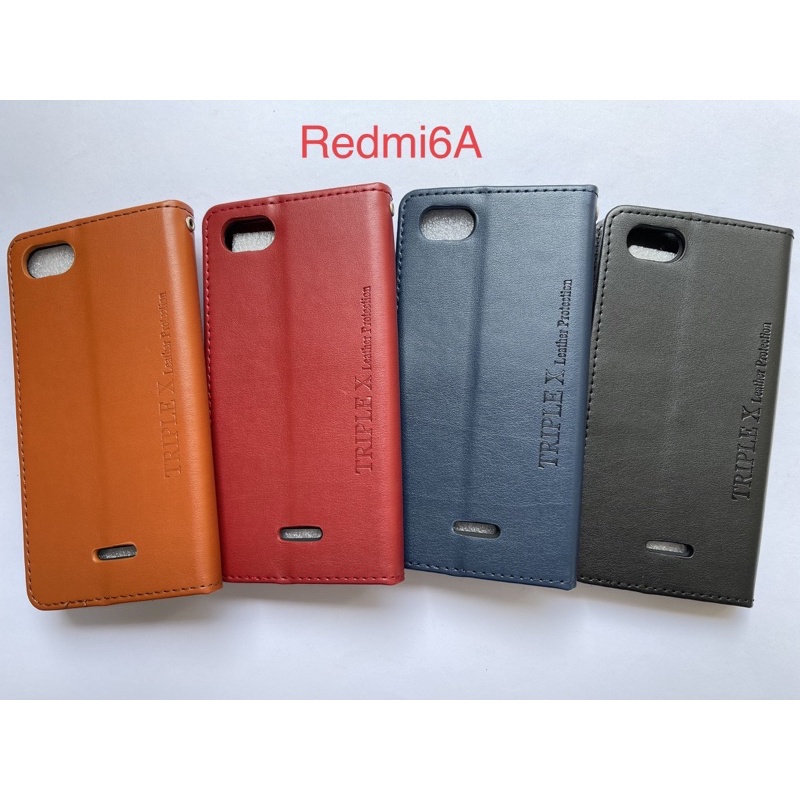 Leather Wallet Flip New Redmi 6a