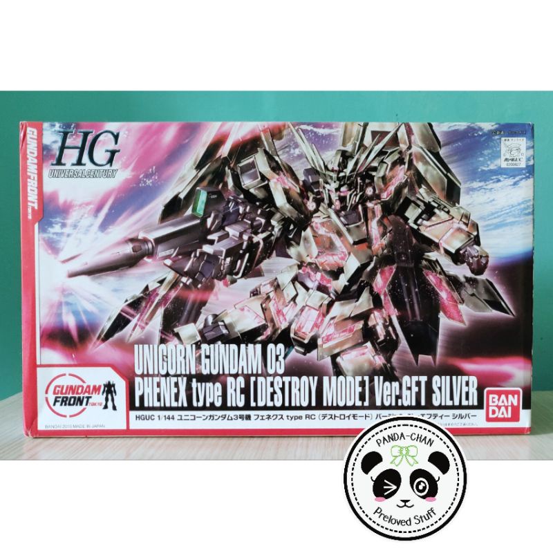 ((NEGO)) HG Unicorn Gundam 03 Phenex Type RC (Destroy Mode) Ver. GFT Silver