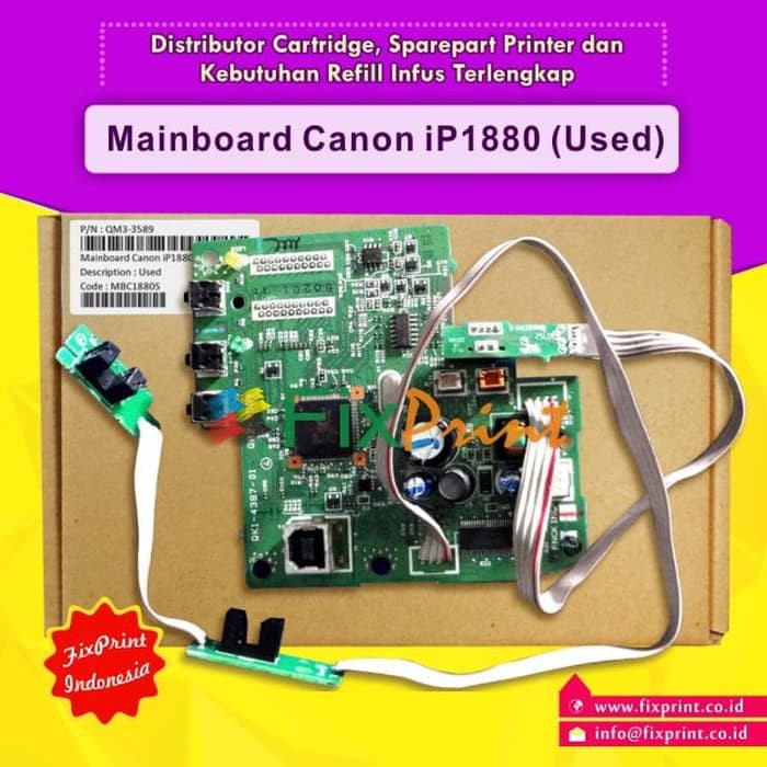 Original Mainboard Printer Canon iP1880 Logic Board Motherboard Canon IP-1880 IP 1880