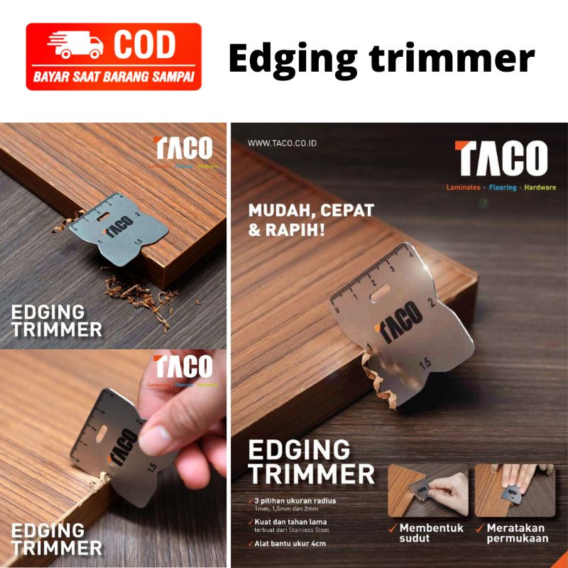 edging trimmer taco alat untuk merapikan tepian hpl