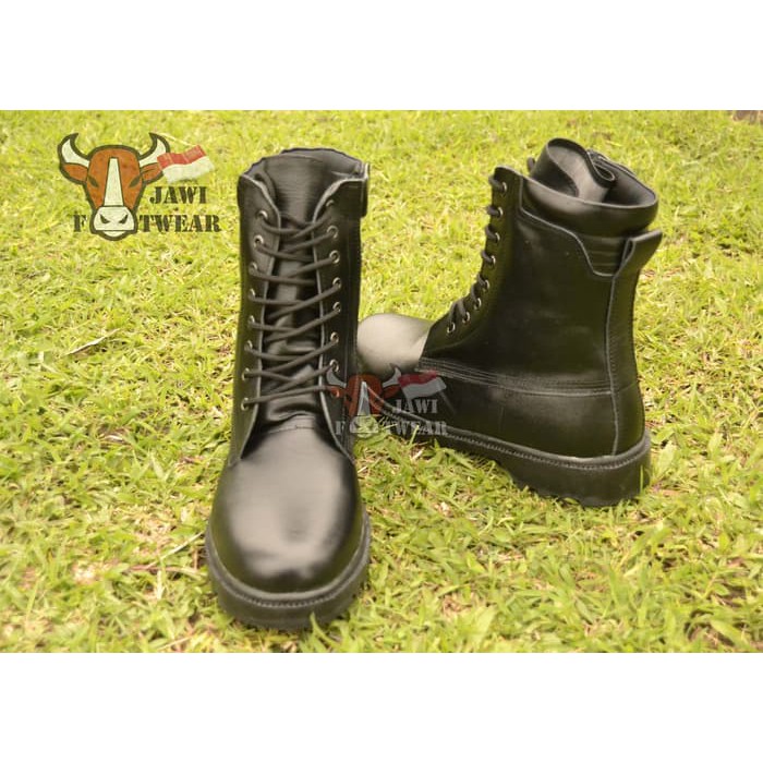 SEPATU PDL KULIT | TNI | POLRI | SECURITY | LINMAS | TALI RESLETING