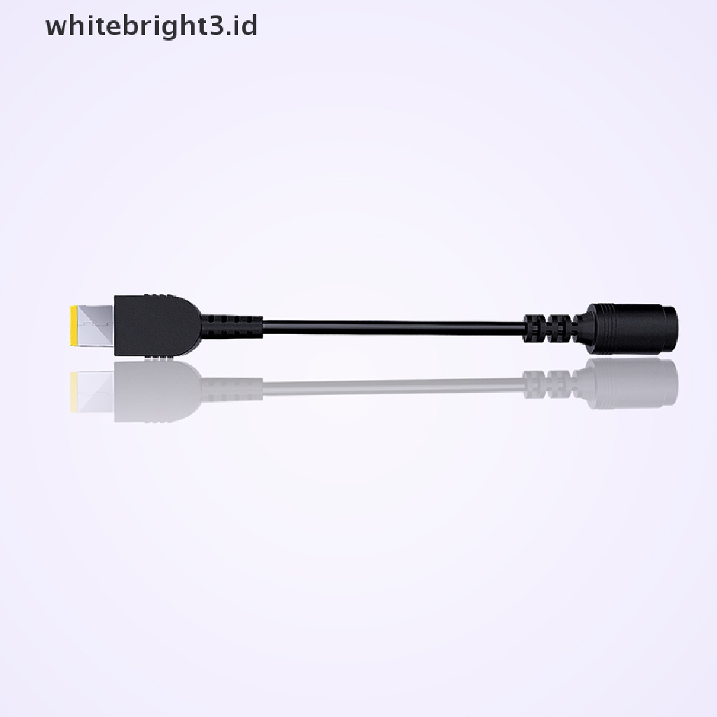 (whitebright3.id) Adapter Konverter Power Charger Jack Bulat Ke Kotak Untuk Lenovo Thinkpad