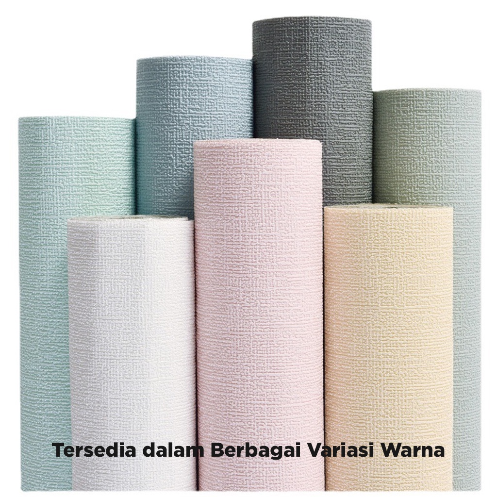 Wallpaper Dinding Linen Roll Walpaper Dinding Stiker Dekorasi Kamar Kelas atas | NEW