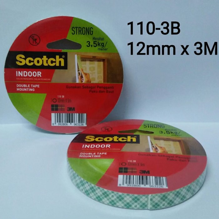 

Kusus Hari Ini 3M Scotch Mounting Tape 12Mm - 3M Double Tape 12Mm X 3M Terbatas