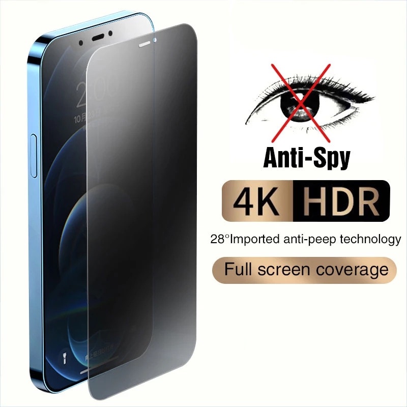 Anti Spy Tempered Glass iPhone 14 13 Pro Max 6 7 8 SE2020 7 Plus 8 Plus X XR XS MAX 11 11 PRO MAX 12 MINI 12 PRO MAX
