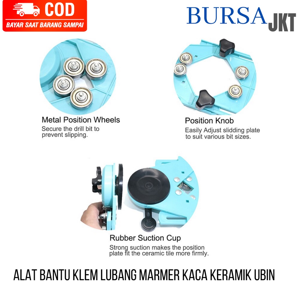 HOLE LOCATOR ALAT BANTU MELUBANGI KERAMIK UBIN KACA 4 SAMPAI 83 MM