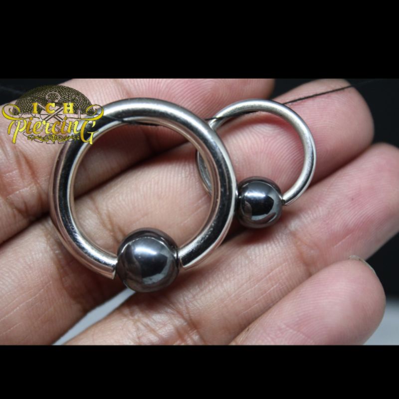 bandul piercing / mainan piercing / pemberat piercing / bandulan 14mm-16mm