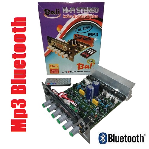 Kit Speaker Active Aktip System Karaoke Multi Media Hi-Fi Stereo + Subwoofer + MP3 Bluetooth BL-6000
