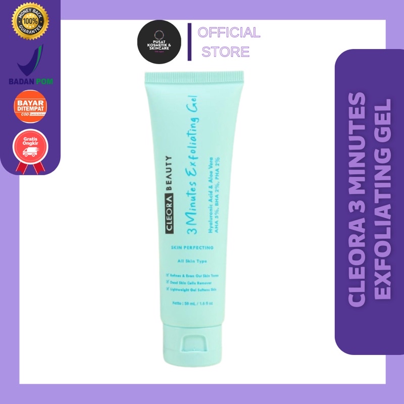 (READY STOCK) CLEORA 3 MINUTES EXFOLIATING EXFO GEL Face Peeling Gel Mask Peel Wajah 50ml