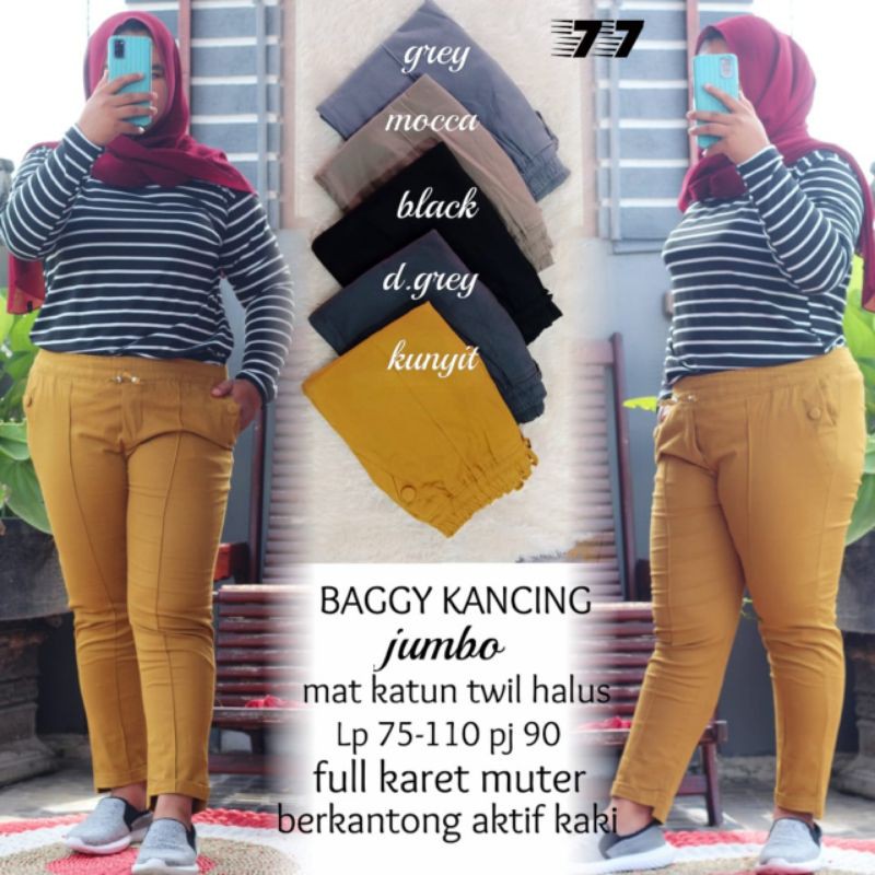 BAGGY KANCING JUMBO XXXL BB -+90 KG