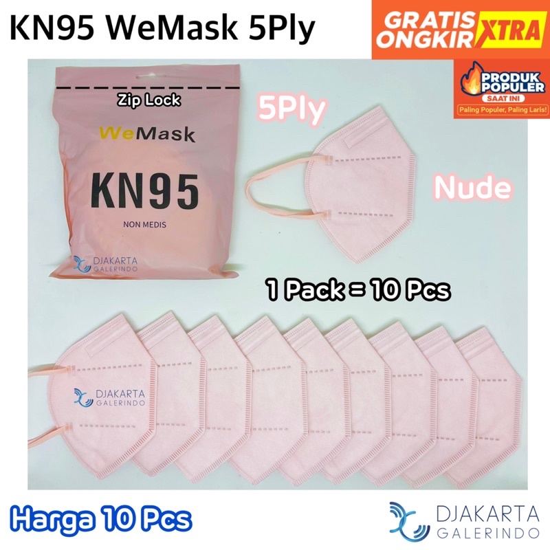 Masker KN95 5Ply &amp; 6Ply WeMask Original isi 10 Pcs