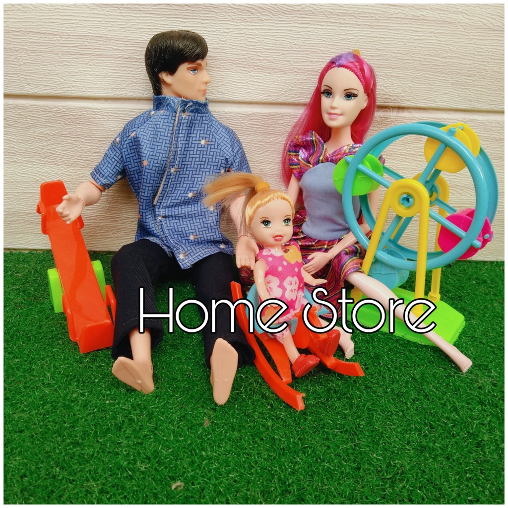 Berbi Sepasang Taman Bermain Dan Anak Berbi Berbi Beranak Mainan Koleksi Boneka Berbi