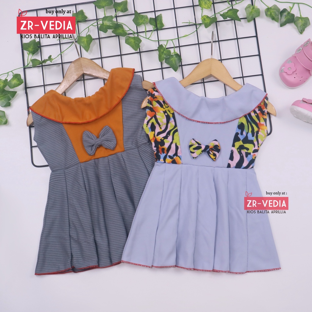 (0-6 Bulan) Dress Najwa uk Bayi / Dres Cantika Yukensi Baju Anak Perempuan Gaun Pesta Import Cewek