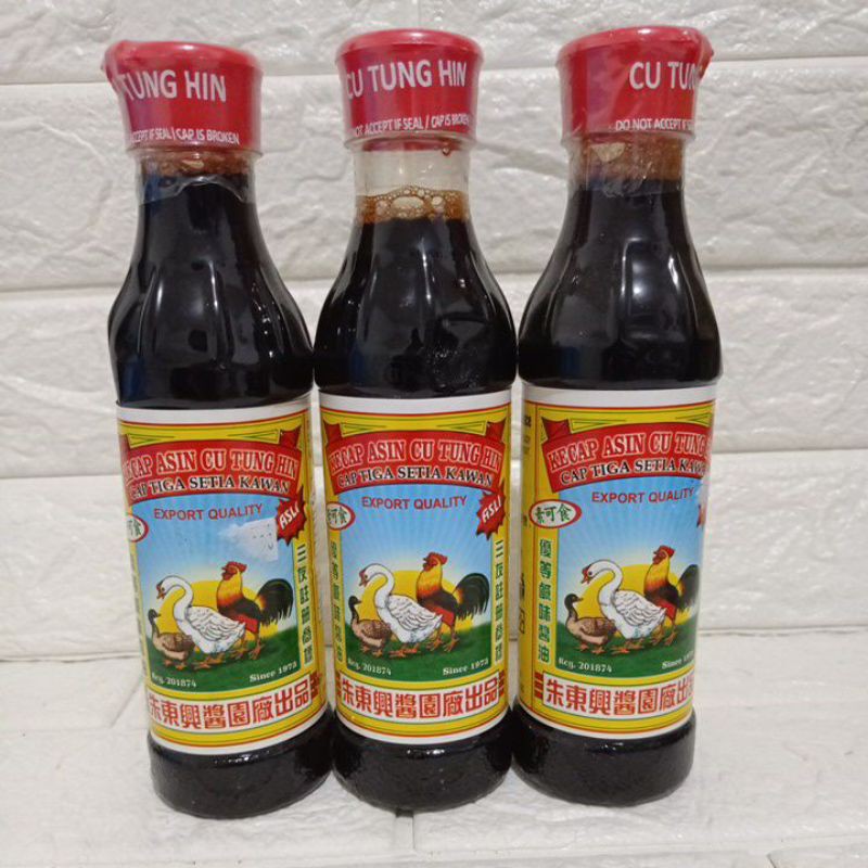 

Kecap asin Cu Tung Hin cap tiga setia kawan 350ml