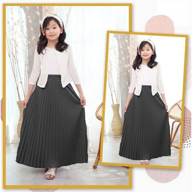 Rok Klok Anak Termurah Best Seller | Rok Plisket Anak Lipatan Besar