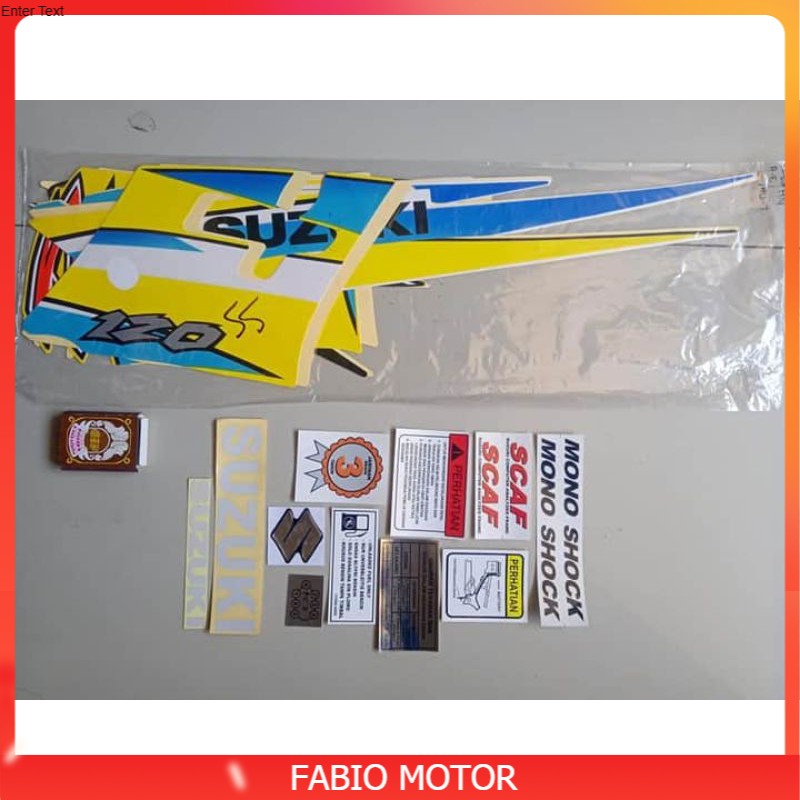 Stripping satria hiu putih kuning