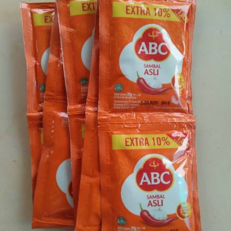 

Sambal / Saos ABC 1 PAK (10PCS) @ 18 Gram