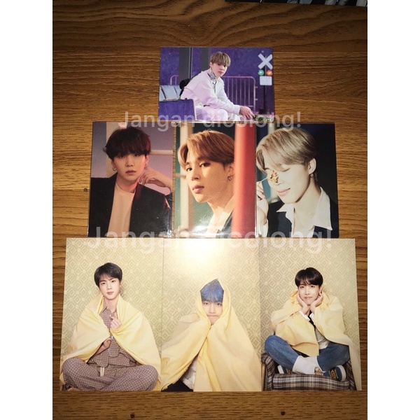 POSTCARD MAP OF THE SOUL (MOTS) PERSONA J-HOPE, JIN, V / TAEHYUNG, MPC SOWOOZOO JIMIN 3/8 & MINI PHO