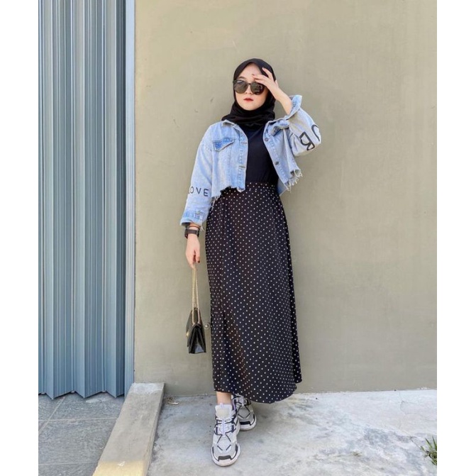 Rok Polka / Rok Wanita Motif / Rok Lebaran