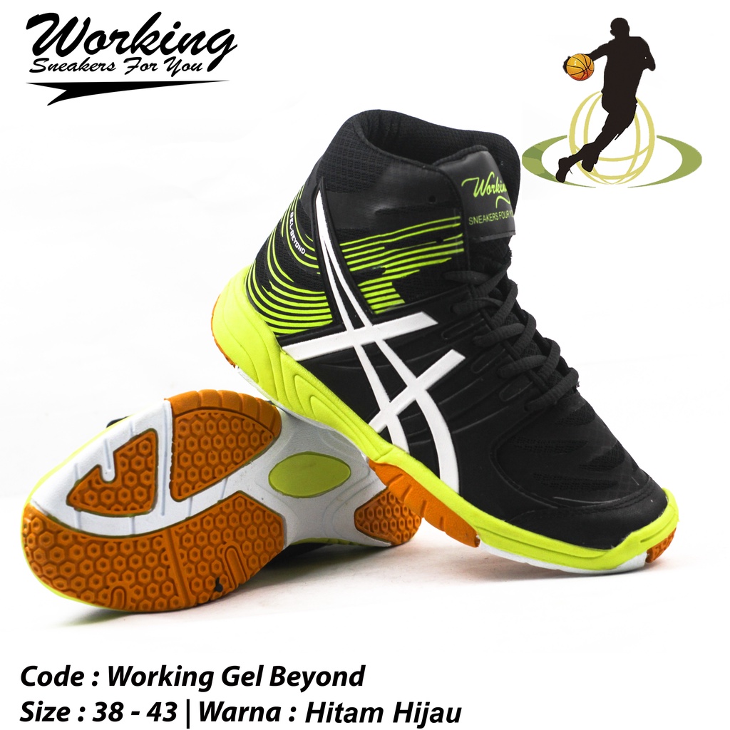 Sepatu Sneakers Pria Working Gel Beyound Sepatu Olahraga Basket