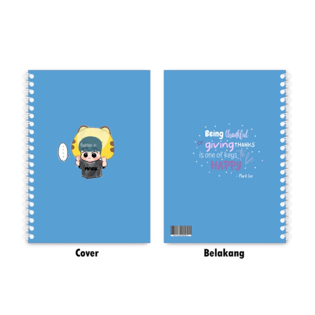 

NOTEBOOK B5 - Spiral / Softcover Mark Lee