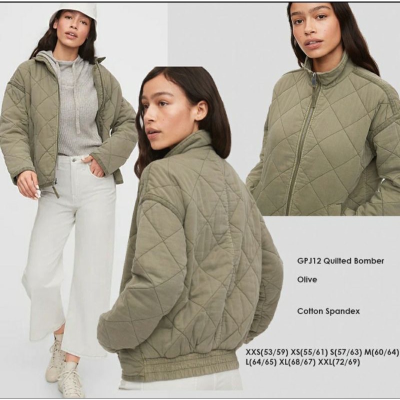 JAKET BOMBER GAP BULU ANGSA ORIGINAL