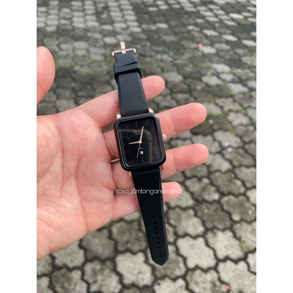 Jam Tangan Alexandre Christie Ac 2953 Original Black Rosegold Wanita