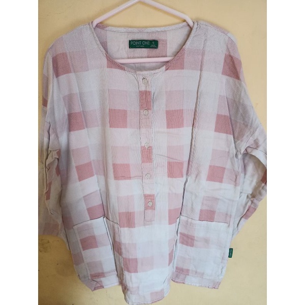 PRELOVED BLOUSE POINT ONE ORIGINAL / KEMEJA BRAND MATAHARI