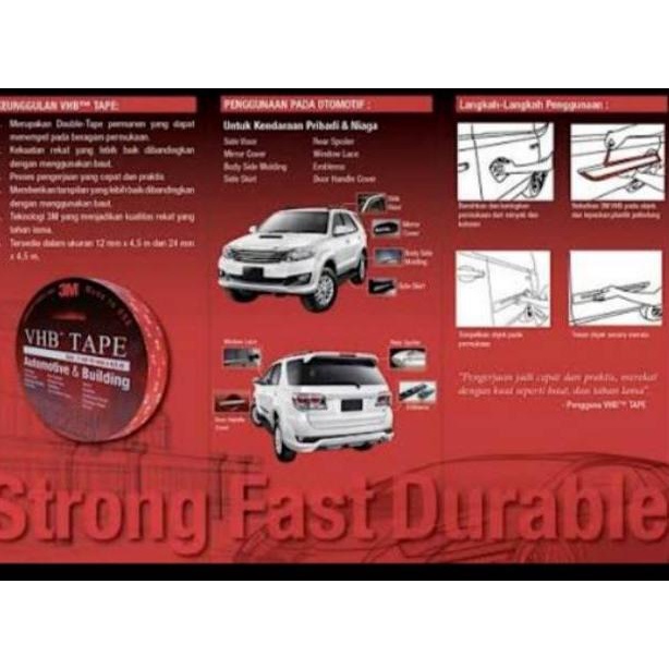 

Grosir DNF94 3M Double Tape VHB 12MM /24MM x 4.5MM DNF