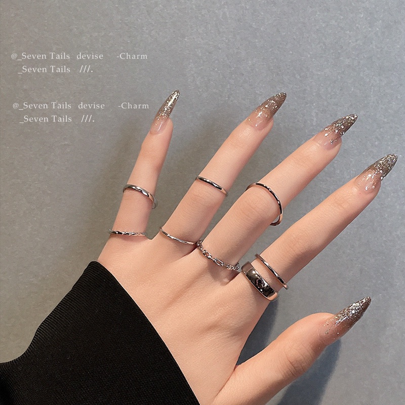 Cincin Bahan Metal Gaya Hipster Untuk Aksesoris